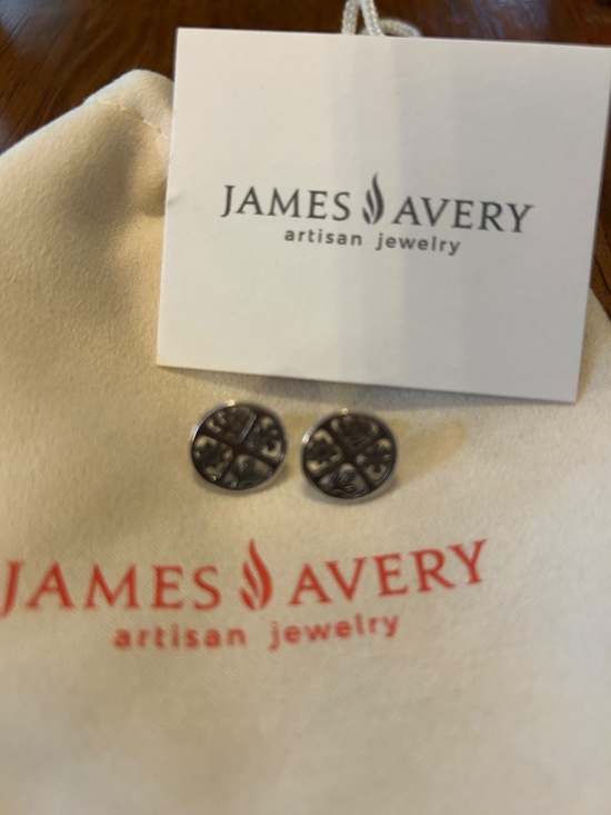 ❤️ James Avery❤️ 💜 James Avery Sterling Silver & 14K  James Avery retired “Four Seasons” sterling silver earrings